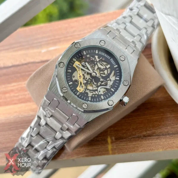 Audemars Piguet Royal Oak | Skeleton Silver Blue Dial  | Automatic Movement | AA Grade