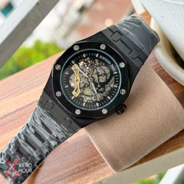 Audemars Piguet Royal Oak | Skeleton Full Black Dial  | Automatic Movement | AA Grade