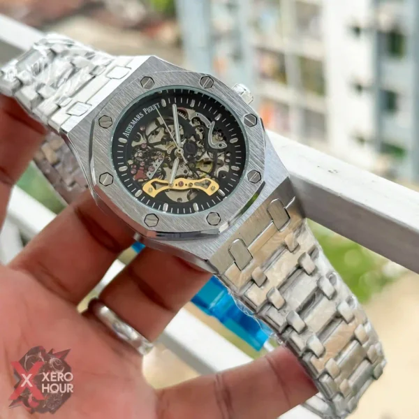 Audemars Piguet Royal Oak | Skeleton Black Dial  | Automatic Movement | AA Grade
