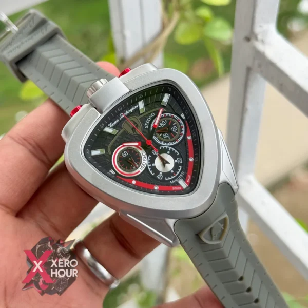 Lamborghini Watch | Grey Silicon Strap - Grey Dial | AA Grade