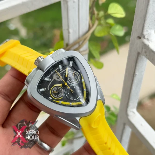 Lamborghini Watch | Yellow Silicon Strap | AA Grade