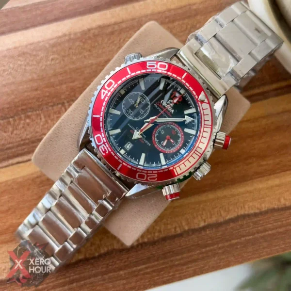 Omega Seamaster | Chronograph - Red | No Date | AA Grade
