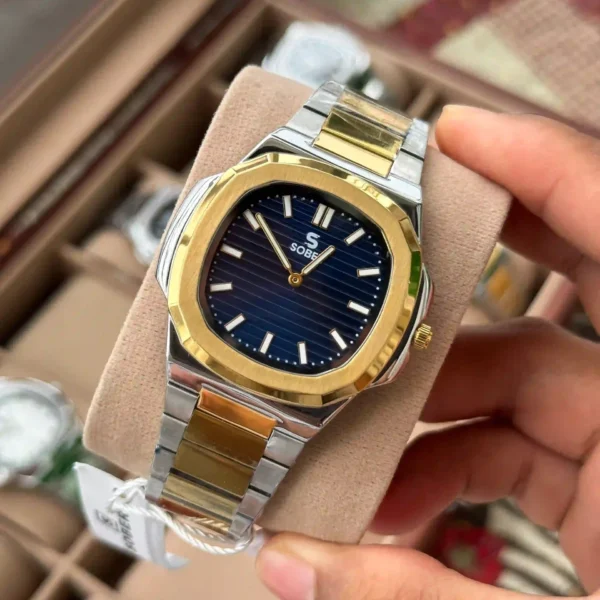 Sober Patek Style | Authentic | Dual Tone | Blue Dial