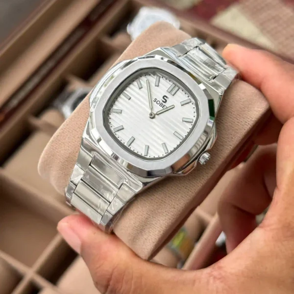 Sober Patek Style | Authentic | Single Tone | White Dial