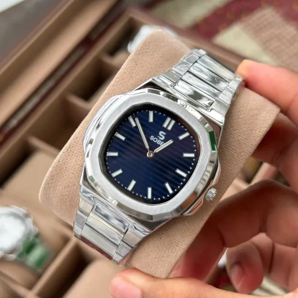 Sober Patek Style | Authentic | Single Tone | Blue Dial