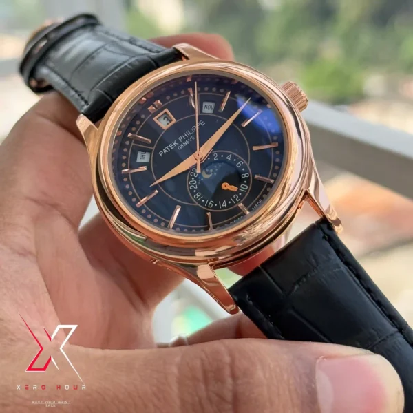 Patek Philippe Calender Perpetual | Quartz | Black Gold Sweeping movement