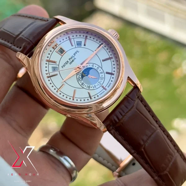 Patek Philippe Calender Perpetual | Quartz | Brown Gold Sweeping movement