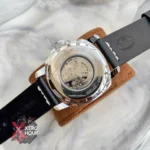 Fossil Automatic Leather Belt Watch black Belt Silver Body — alternate view 3