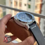 Fossil Automatic Leather Belt Watch black Belt Silver Body — alternate view 2