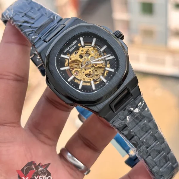 Patek Philippe Skeleton | Automatic Movement | Black Dial | Semi AAA