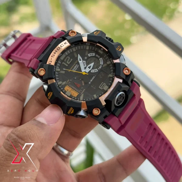 G-Shock | AA Grade | Dual Timer | Silicon Burgendy | BD