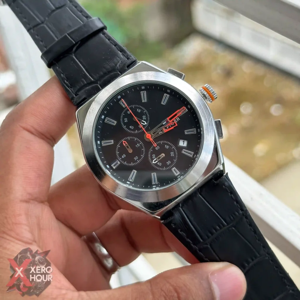 Tommy Hilfiger Black belt black dial AA Grade