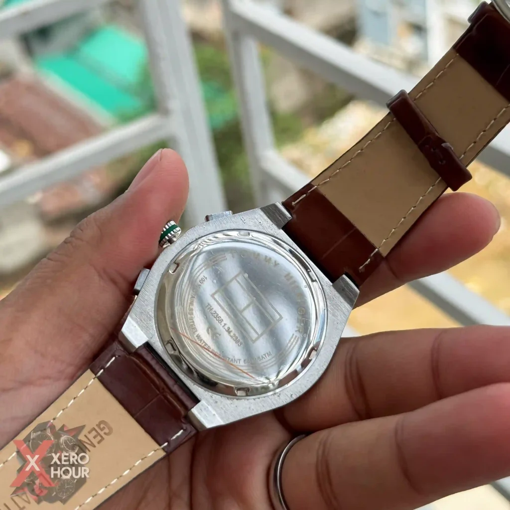 Tommy Hilfiger Brown belt Green dial AA Grade — alternate view 2