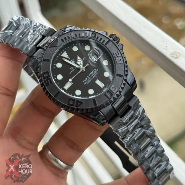 ROLEX YACHT MASTER II | AA | FULL bLACK DIAL | HD