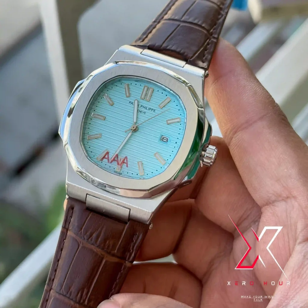 PATEK PHILIPPE NAUTILUS LEATHER QUARTZ — alternate view 2