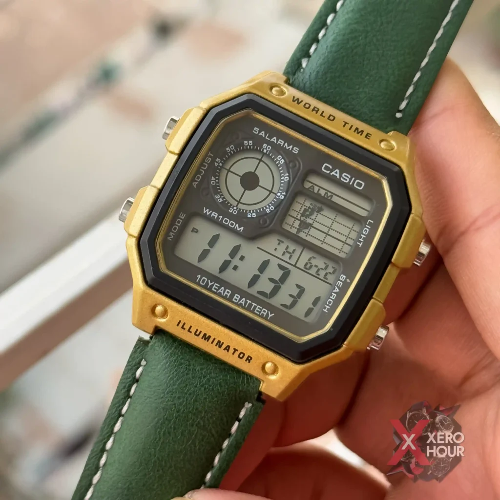 CASIO AE1200 WORLD TIMER DIGITAL DIAL AA GRADE — alternate view 2