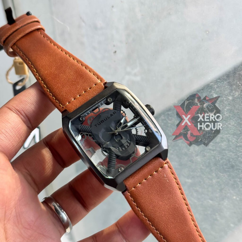 TUBULAR SKELETON DIAL PU LEATHER