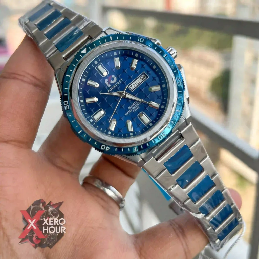 FORCAST WATCH WITH DAY DATE AUTHENTIC BRAND WATCH