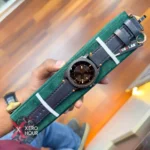 TUBULAR FOSSIL INSPIRED AUTHENTIC WATCH LEATHER BELT — alternate view 3
