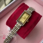 CASLEX LADIES WATCH -3 SQUARE TV SHAPE AUTHENTIC BRAND QUARTZ MOVEMENT WATCH — alternate view 3