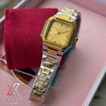 CASLEX LADIES WATCH SQUARE SANTOS STYLE QUARTZ MOVEMENT — alternate view 4
