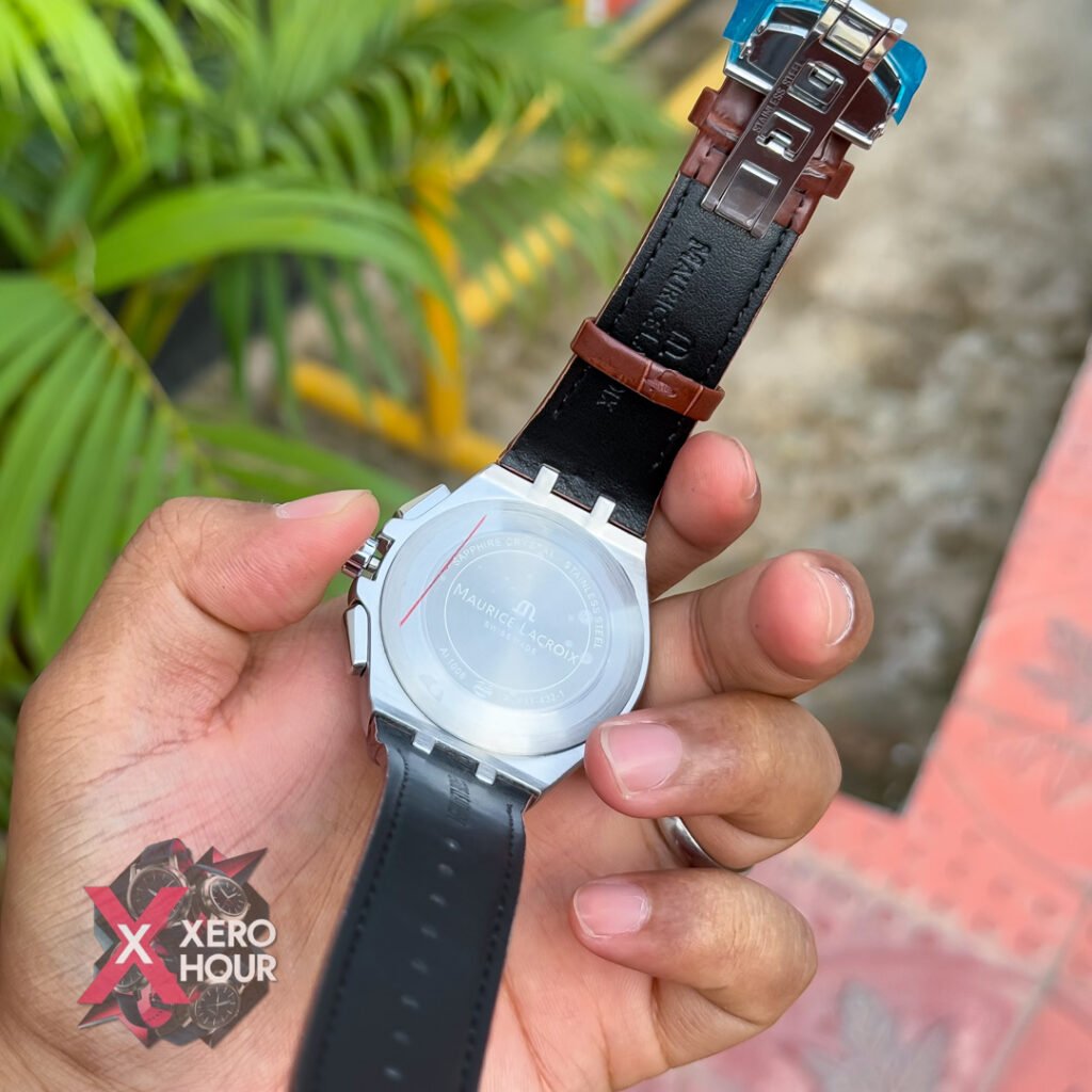 MAURICE LACROIX LEATHER CHRONOGRAPH BELT WATCH — alternate view 2