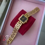 GUCCI SQUARE DIAL IPG COATING LADIES QUARTZ MOVEMENT WATCH | STYLE LADIES WATCH