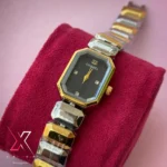 GUCCI SQUARE DUAL TONE SLIM IPG COATING LADIES QUARTZ MOVEMENT WATCH — alternate view 2