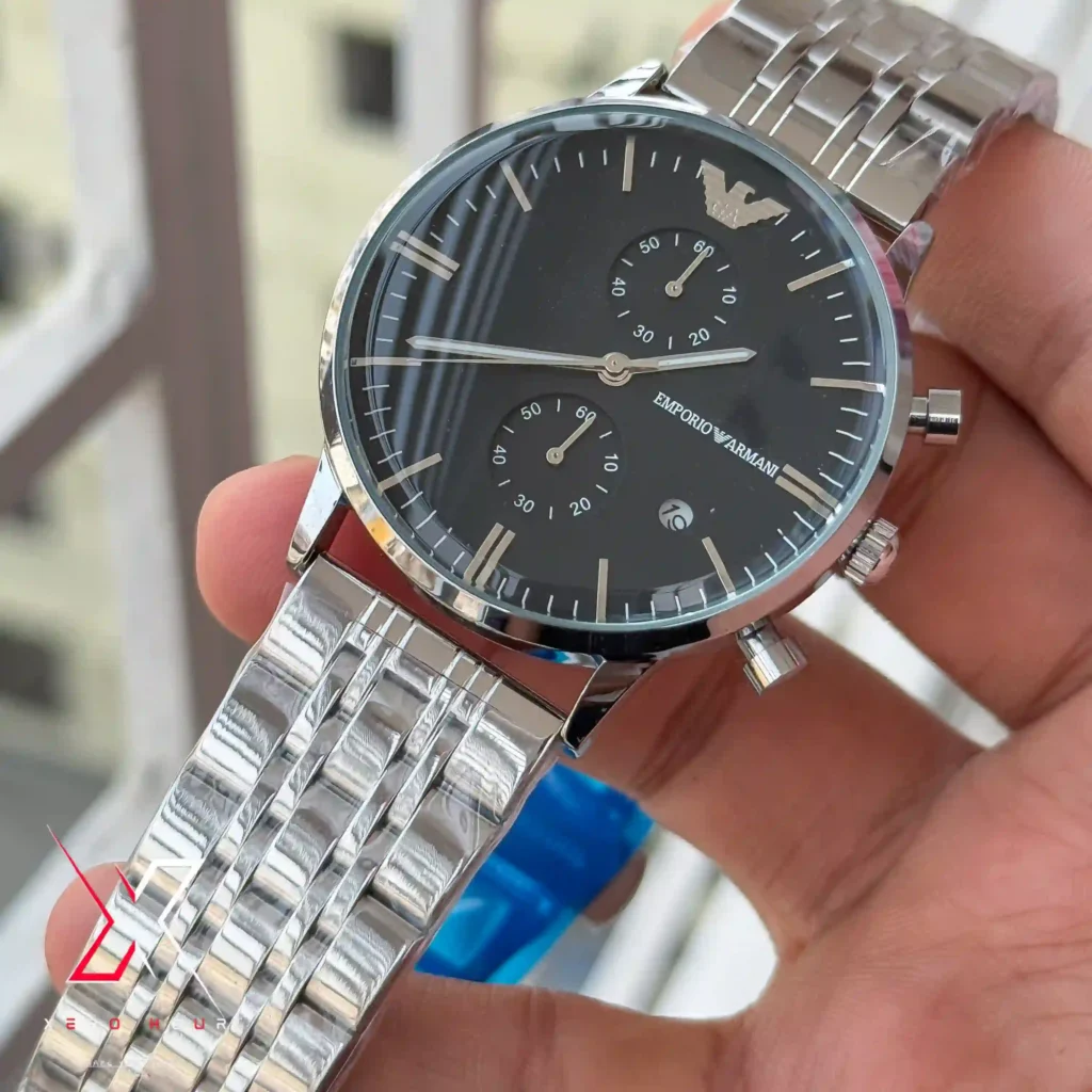 EMPORIO ARMANI CHRONOGRPAH DATE DIAL AA GRADE STANDARD CHAIN WATCH