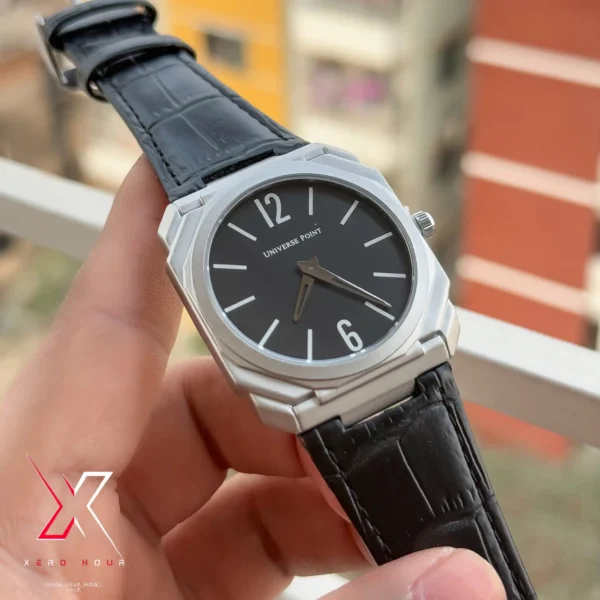 UNIVERSE POINT BVLGARI STYLE AUTHENTIC BRAND WATCH LEATHER BELT VERSION