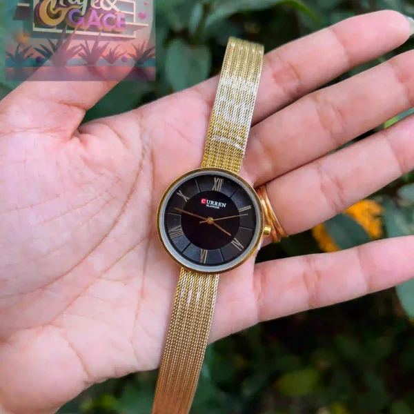 CURREN LADIES AUTHENTIC BRAND WATCH | QUARTZ MOVEMENT | MESH CHAIN