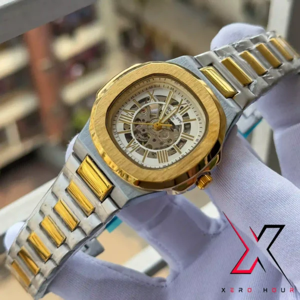 PATEK PHILIPPE NAUTILIOUS SKELETON | AUTOMATIC MECHANICAL MOVEMENT WATCH | SEMI AAA STANDARD