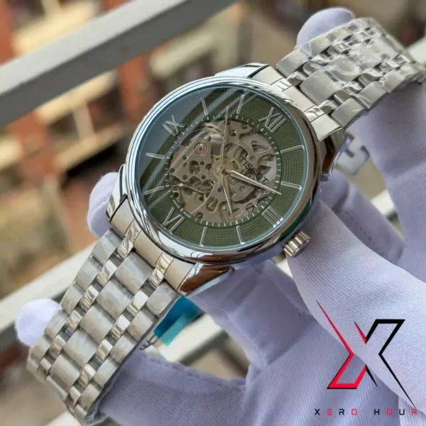 TISSOT SKELETON PLAIN DIAL AUTOMATIC MECHANICAL MOVEMENT WATCH | COLOR VARIANTS