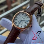 TUBULAR OVAL SHAPE SECOND DIAL WATCH | AUTHENTIC BRAND LEATHER STRAP