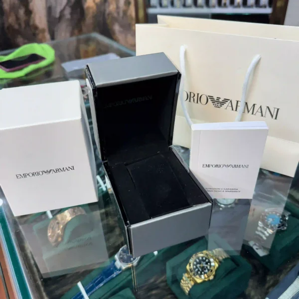 EMPORIO ARMANI AUTHENTIC BRAND BOX AND PAPERS