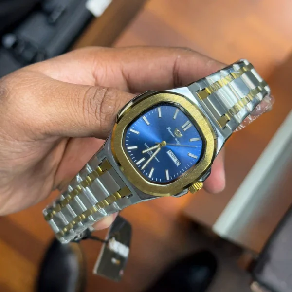 SUCCESS WAY AUTHENTIC BRAND DAY DATE PATEK STYLE  DIAL WATCH |