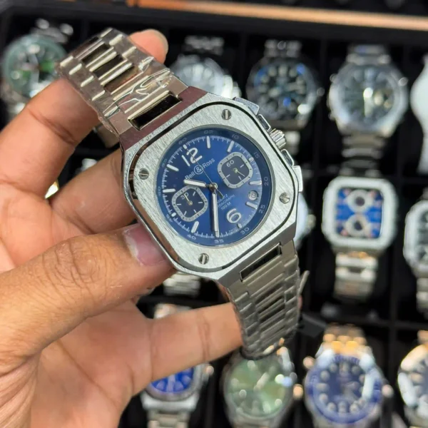 BELL & ROSE SQUARE SHAPE CHRONOGRAPH QUARTZ MOVEMENT WATCH | AA STANDARD | MENS WATCH