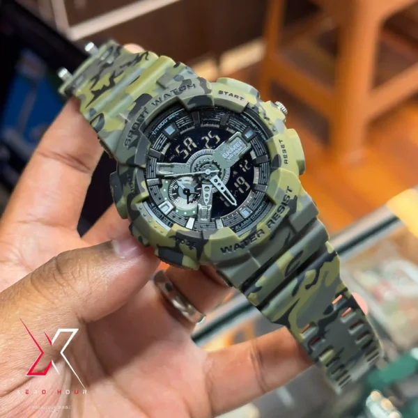 SKMEI 1688 fashion sport waterproof rubber analog digital watch  | CEMOFLOUGE STYLLE