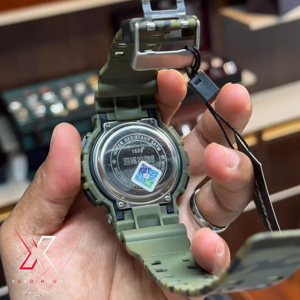 SKMEI 1688 fashion sport waterproof rubber analog digital watch CEMOFLOUGE STYLLE — alternate view 2