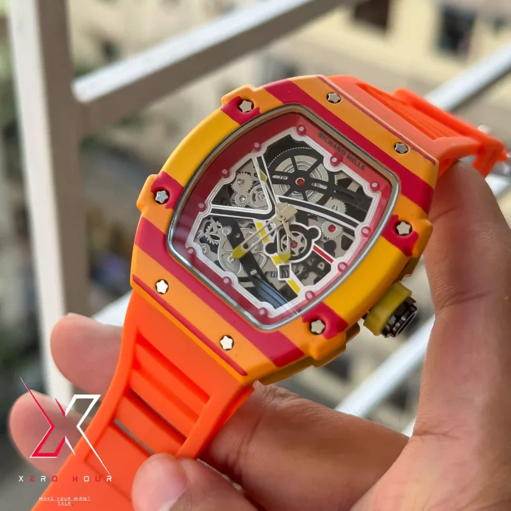 RICHARD MILLE SPORT SILICON STRAP WATCH AA GRADE STANDARD COLORFUL STYLE — alternate view 2