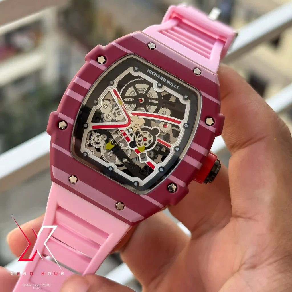 RICHARD MILLE SPORT SILICON STRAP WATCH AA GRADE STANDARD COLORFUL STYLE