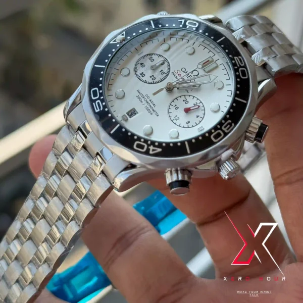 OMEGA SEA-MASTER CHRONOGRAPH DATE JUST | QUARTZ MOVEMENT | AA GRADE STANDARD | COLOR VARIANTS