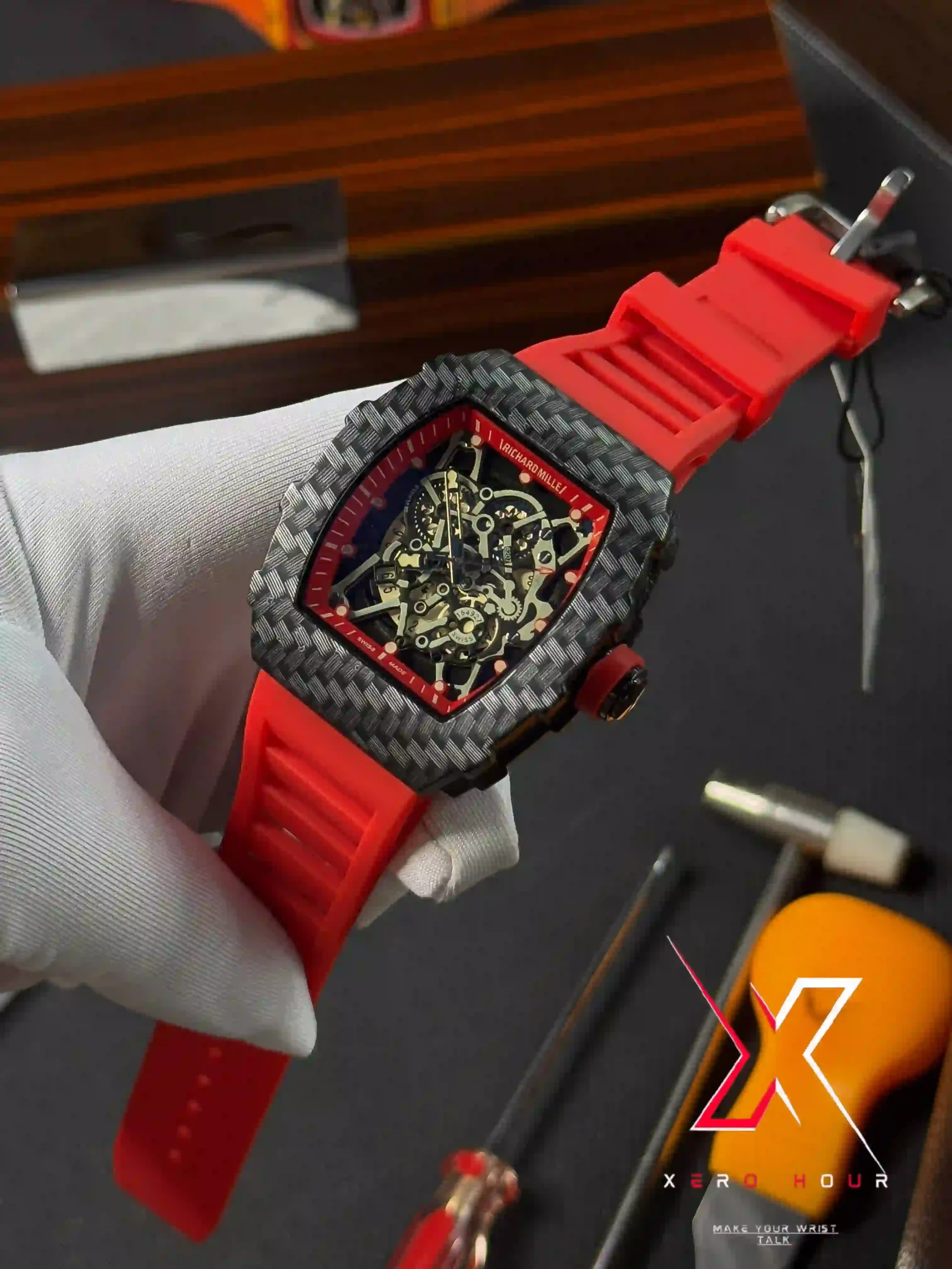 IMG_1009_result Richard Mille | Carbon Edition | Redd Strap | AA Grade - Image 1