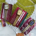 Caslex CX BK023- | 3 link  Chain round square | Original Brand Ladies Watch