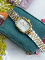 Caslex CX BK023- | 3 link  Chain round square | Original Brand Ladies Watch - Image 2