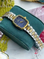 Caslex CX BK023- | 3 link  Chain round square | Original Brand Ladies Watch - Image 3