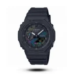 Casio-Style G-Shock GA-2100 – Camo Bezel Black Yellow Hands