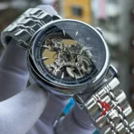 Patek Inspired Skeleton Trasnparent Watch – Premium Design | Small Automatic Chain edition