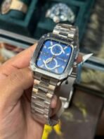 FOSSIL CHRONOGRAPH QUARTZ MOVEMENT TV SQUARE SHAPE WATCH | AA STANDARD | 2 COLORS - Image 5
