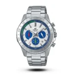 Casio-Style Edifice Chronograph White Dial Blue Dial Watch